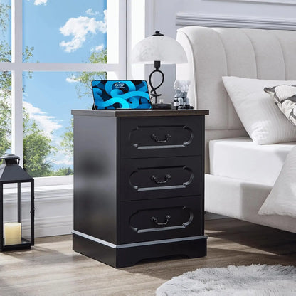 Farmhouse Cherry Wood Chest of Drawers for Bedroom Dresser, Rustic Wide Drawers Dressers