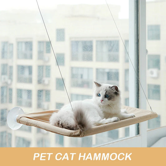 Hammock Aerial Hanging Cat Bed Climbing Frame Sunny Window Seat Nest Bearing 20kg Pet Accessories