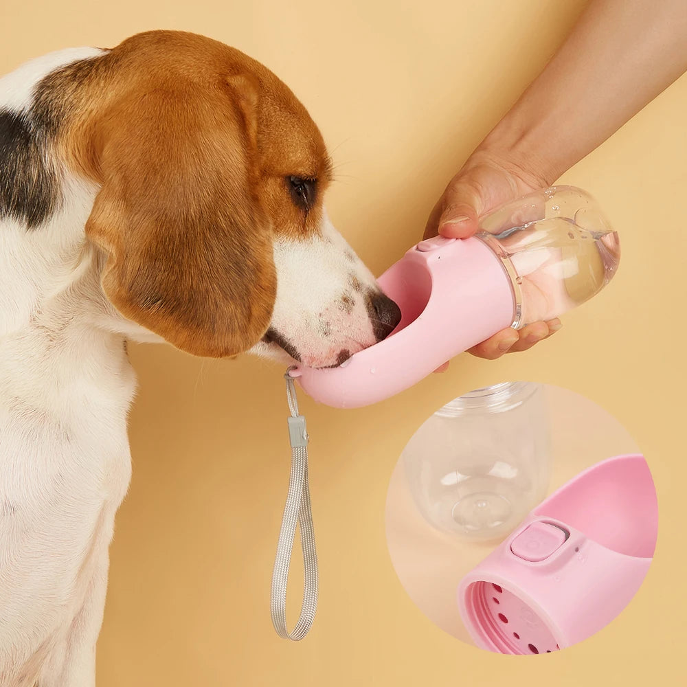Dog Water Bottle For Pet Dogs Cats Water Feeder Bowls Outdoor Travel Leakproof