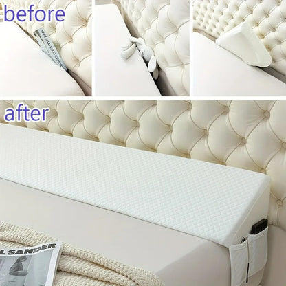 Bed Wedge Pillow - Adjustable 0-7" Gap Filler for Headboard & Mattress/Wall, Backrest