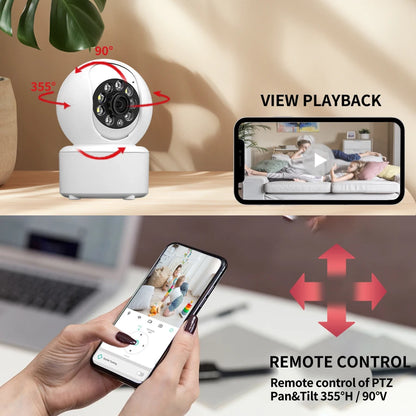 1080P wireless WIFI security camera home CCTV baby monitor full-color  night vision automatic tracking two-way audio