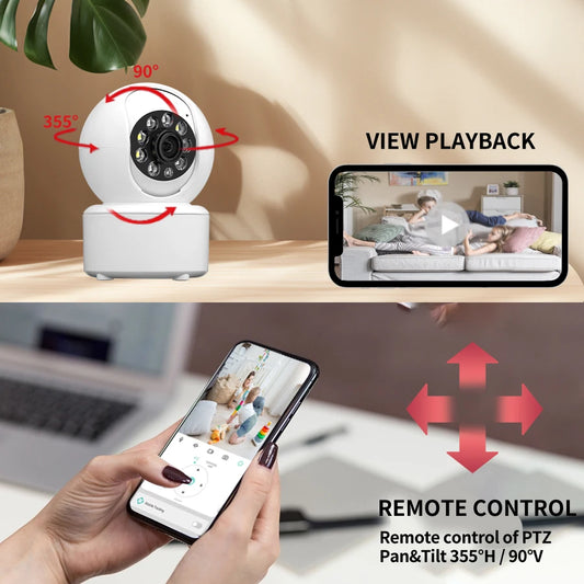 1080P wireless WIFI security camera home CCTV baby monitor full-color  night vision automatic tracking two-way audio