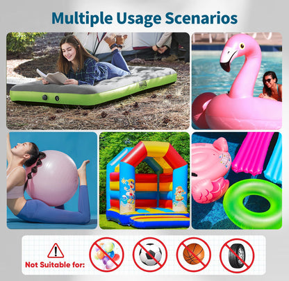 Electric Air Pump for Inflatable Pool Toys - High Power Quick-Fill Air Mattress Inflator Deflator Pump for Pool Float Raft Airbe