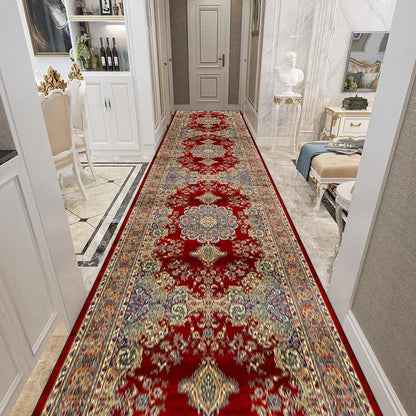 Retro Persian Style Living Room Hall Carpet Stairway Hallway Stairs Home Decor Corridor Aisle Runner Rug Kitchen Mat Customized