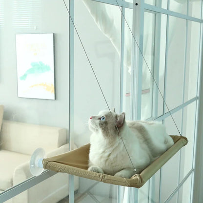 Hammock Aerial Hanging Cat Bed Climbing Frame Sunny Window Seat Nest Bearing 20kg Pet Accessories