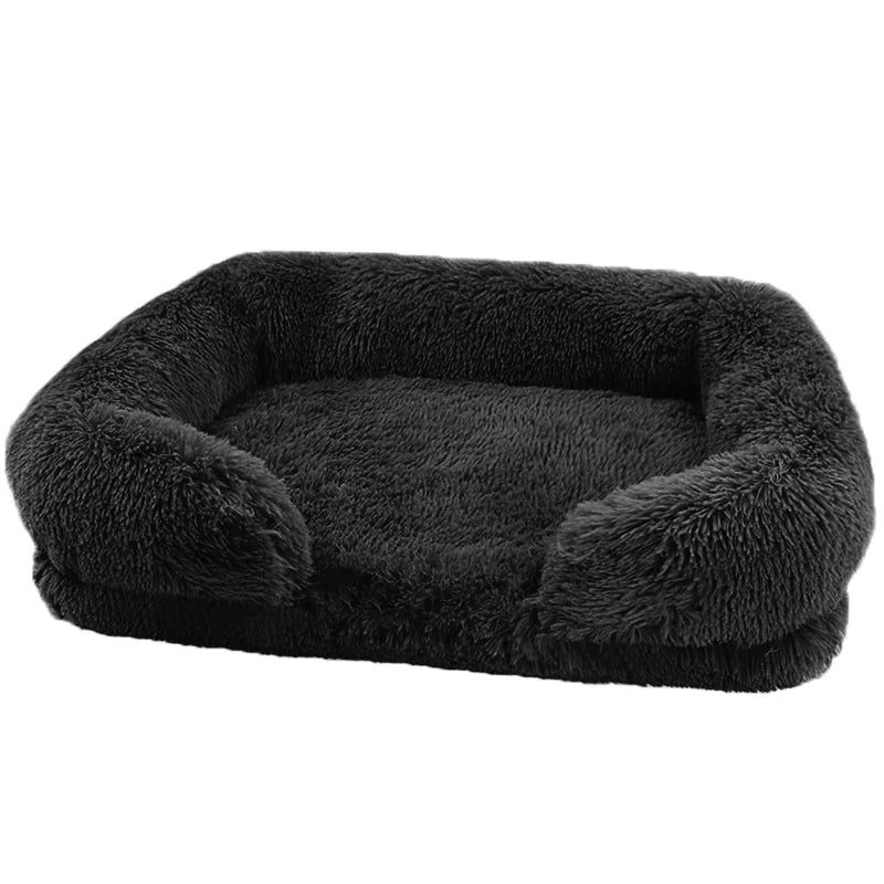 Thickened orthopedic dog bed for large dogs, easy to remove and wash plush cover