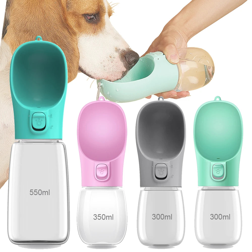 Dog Water Bottle For Pet Dogs Cats Water Feeder Bowls Outdoor Travel Leakproof