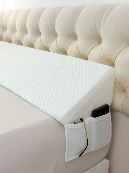 Bed Wedge Pillow - Adjustable 0-7" Gap Filler for Headboard & Mattress/Wall, Backrest