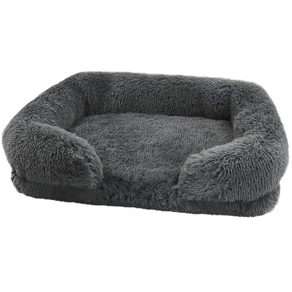 Thickened orthopedic dog bed for large dogs, easy to remove and wash plush cover