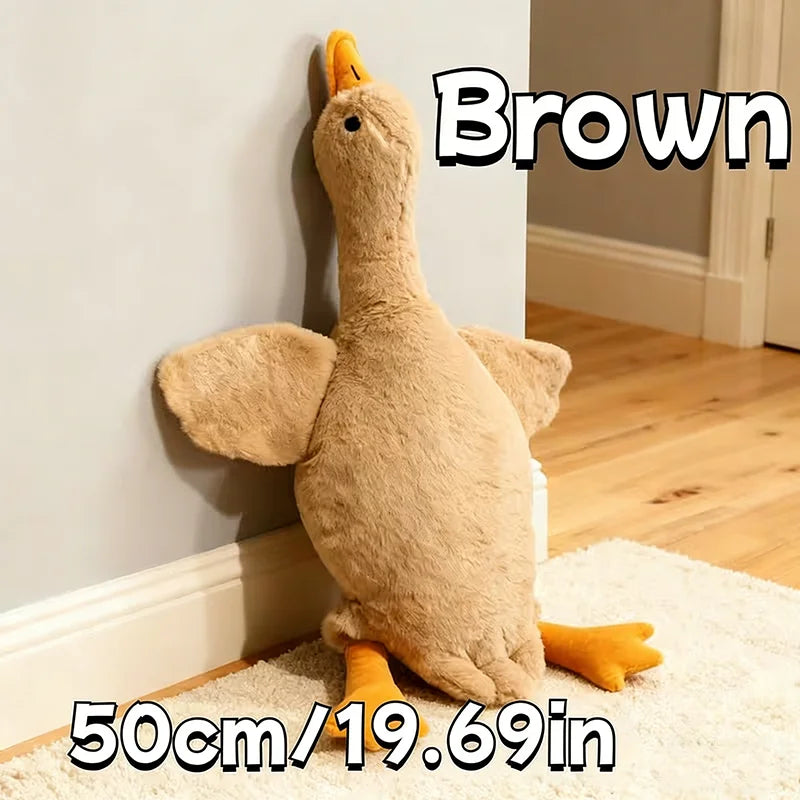 Soft Colorful Duck Plush Toy for Cats Dogs Relax Pet Companion Anxiety-Relieving Dog Buddy Energy Release