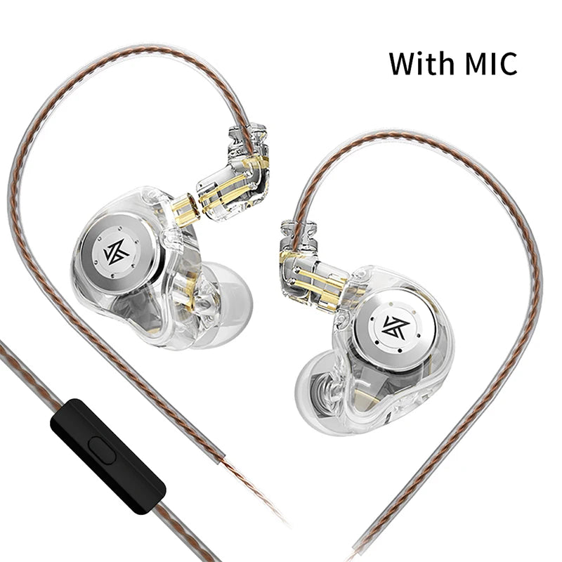O 10mm Dual Magnetic Circuit Dynamic Drive Earphone HIFI Bass Earbud Sport Noise Cancelling Headset