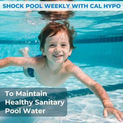 Pro-Grade Chlorine Pool Shock 25Lb - 68% Cal-Hypo Granular Sanitizer Prevents Bacteria Algae Restores Crystal Clear Pool Water