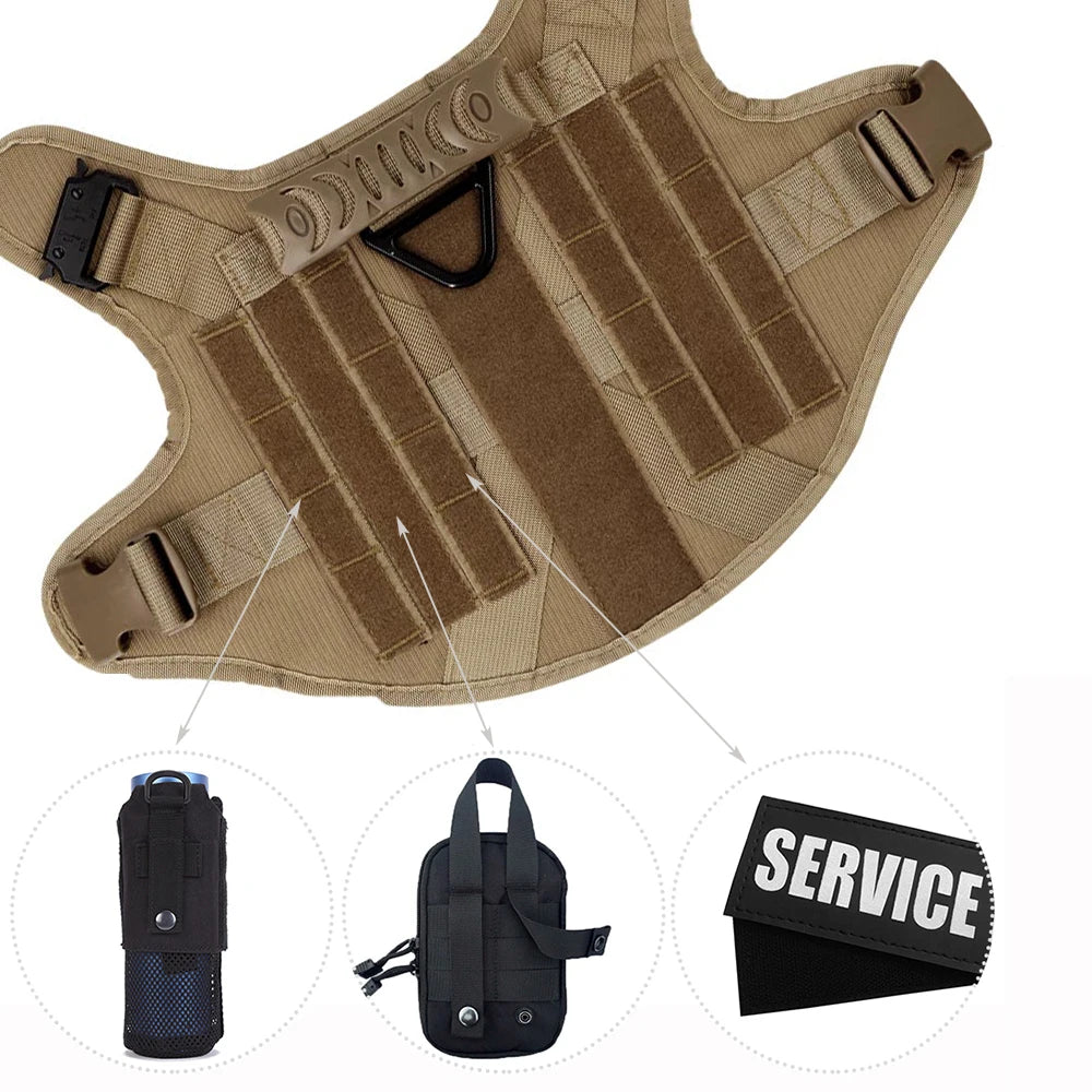 Large Dog Harness And Leash Set Pet Training Walking Vest Dog Harness And Collar For Medium Large Dogs