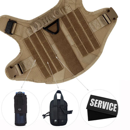 Large Dog Harness And Leash Set Pet Training Walking Vest Dog Harness And Collar For Medium Large Dogs