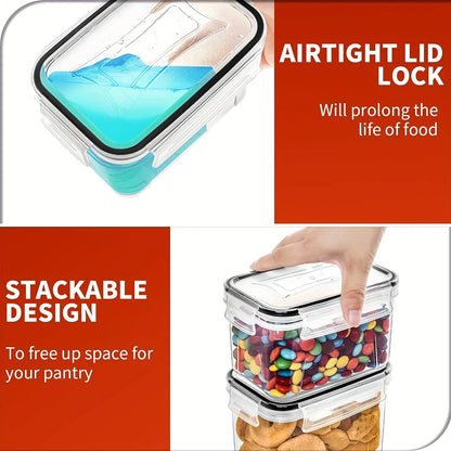 24Piece Airtight Food Storage Containers Set BPA-Free Plastic Canisters with 40 Labels