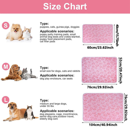 Ultra-Soft Paw Print Dog Blankets - Machine Washable, Cozy Pet Pillow Pads for Indoor & Outdoor Use