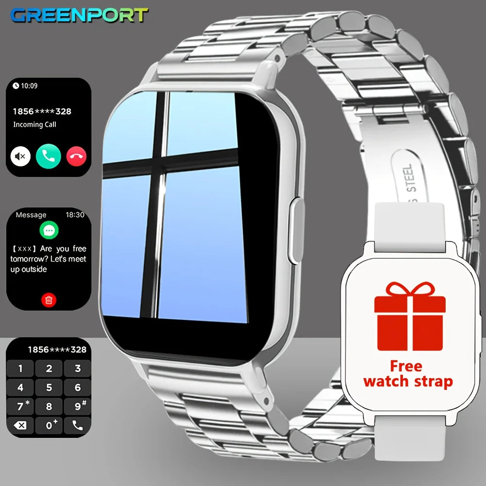 Smart Watch - Multi-Function Fitness Tracker with Call/Message/Weather/Alarm/Remote Camera Control,