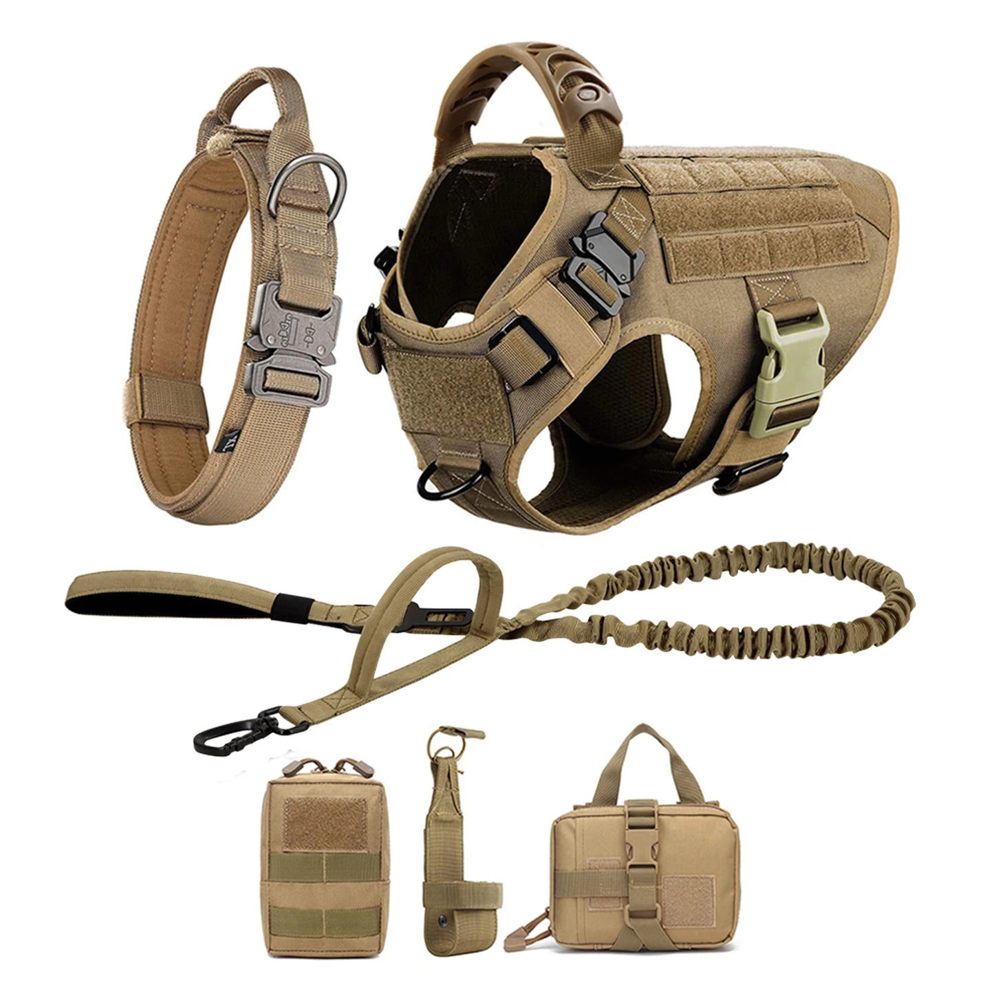 Large Dog Harness And Leash Set Pet Training Walking Vest Dog Harness And Collar For Medium Large Dogs