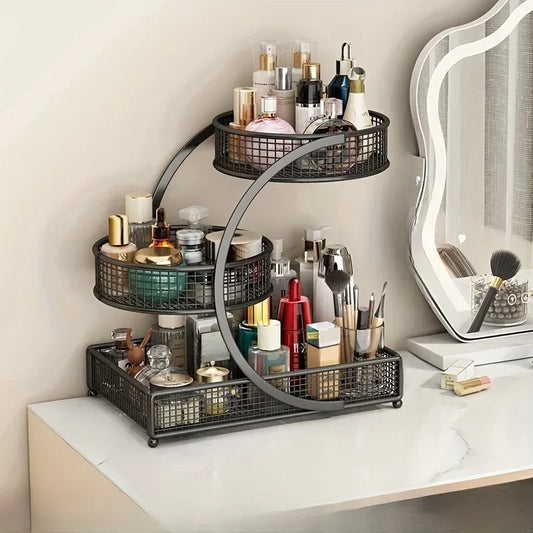 1PC Makeup Storage Rack Cosmetic, Organizing Box Multi-layer Skincare Lightweight No-Installation