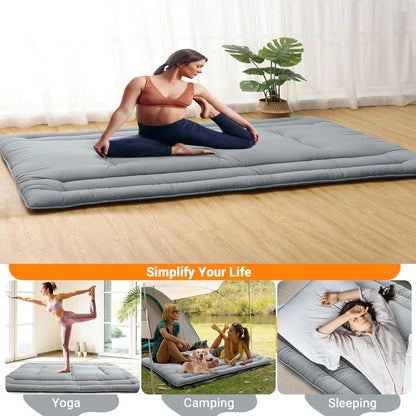 Floor Mattress Futon Mattress,3 '' Thicken Daybed Futon Roll Up, Portable & Foldable Tatami Mat For Sofa Lounger