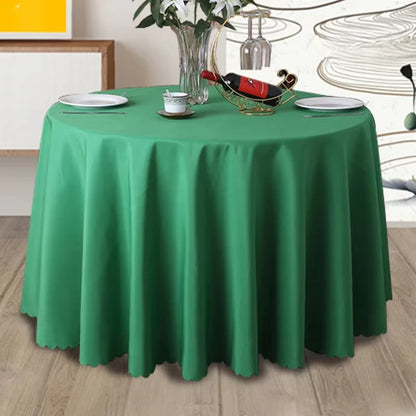 Wedding Decoration Table Cloth Round Table Cover Polyester Plain Colour Hotel Banquet Events Birthday Party Celebration Holiday