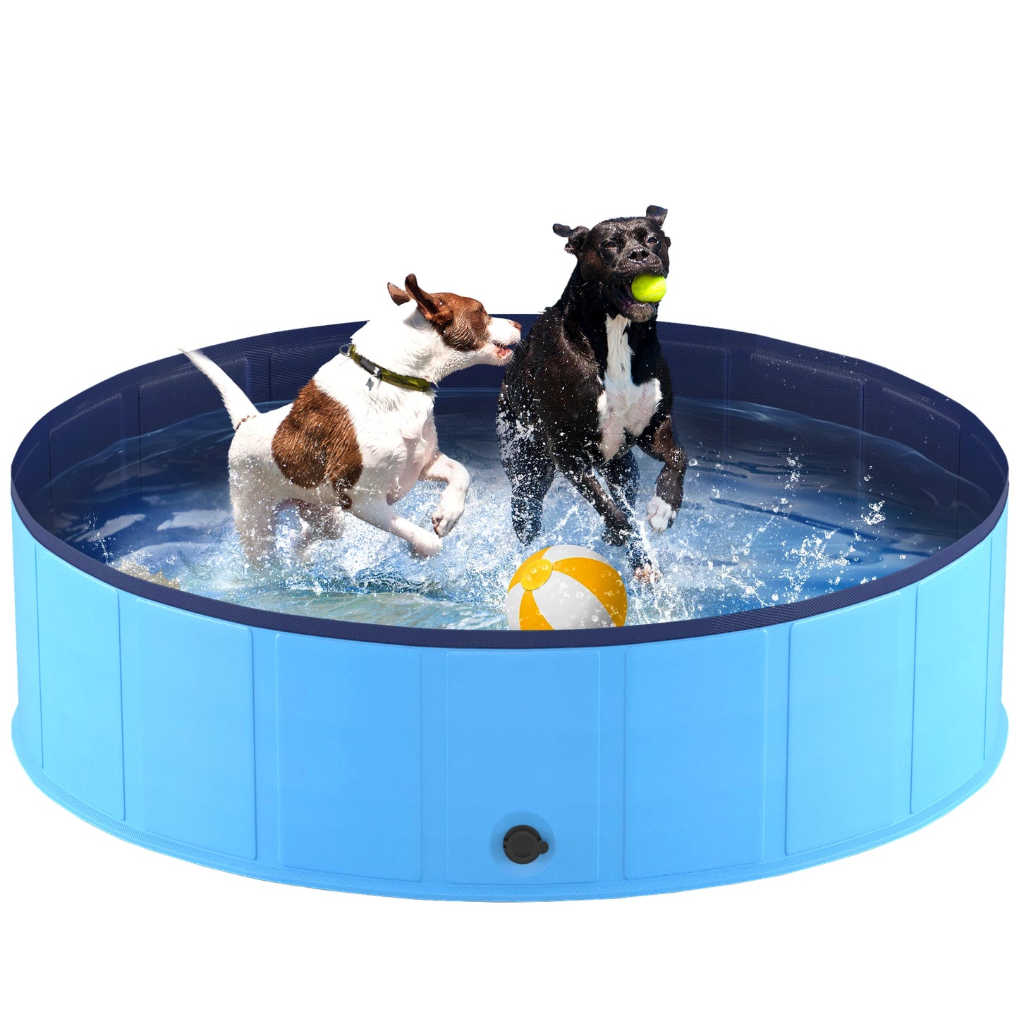 Foldable Pet Swimming Tub, Anti-Slip Collapsible Pet Bathtub, Hard Plastic Bath Pool for Pets Dogs and Cats