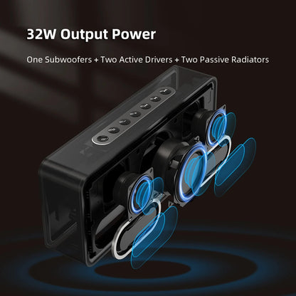 DOSS Home Bluetooth Speaker Powerful 32W Stereo Sound