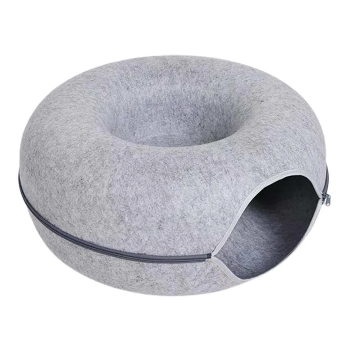 B-Tunnel Donut Cat Bed Interactive Tunnel Pet Felt Indoor Toys Cats House Kitten Training Toy