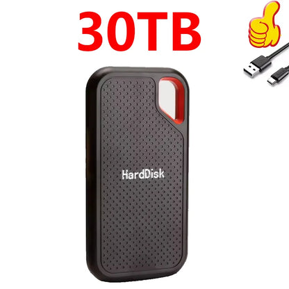 SSD 128TB High Speed External Hard Drive 1TB Hard Disk 2TB 4TB USB 3.1 Storage Device for Laptop/PC/Phone
