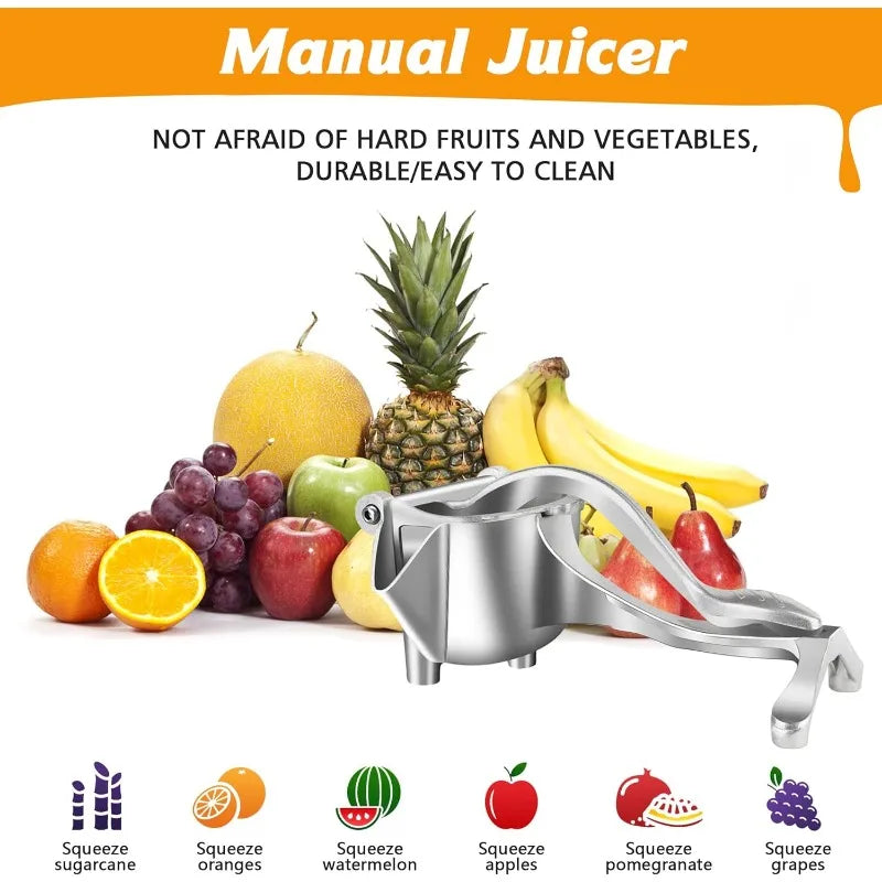 Manual Juicer, Detachable Heavy Duty Citrus Squeezer Extractor Tool, Premium Quality Metal Alloy Squeezer