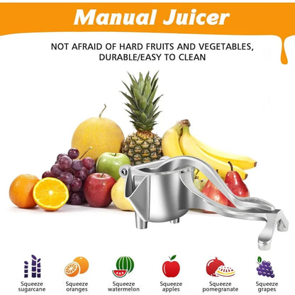 Manual Juicer, Detachable Heavy Duty Citrus Squeezer Extractor Tool, Premium Quality Metal Alloy Squeezer
