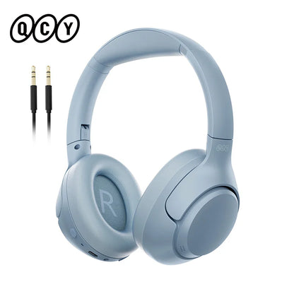 Wireless Headphones Bluetooth 5.4 Hi-Res Audio Over Ear Headset 43dB Hybrid Active Noise Cancellation Earphones
