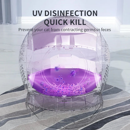 Automatic Cat Litter Box Large WIFI Controlled Cleaning Intelligent Luxury Cat Litter Pan