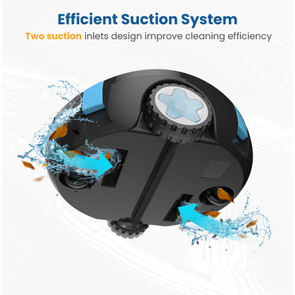 INSE Y10 Cordless Robotic Pool Cleaner,90 Mins Runtime, Self-Parking Up to 65ft/1100 Sq.Ft