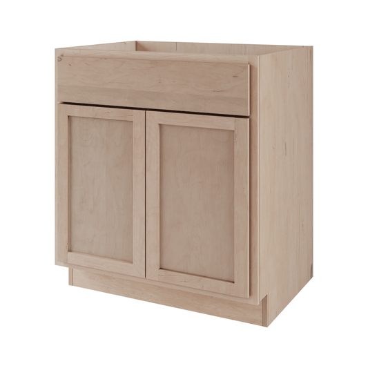 Maple Unfinished 24" Bathroom Vanity Sink Base Cabinet