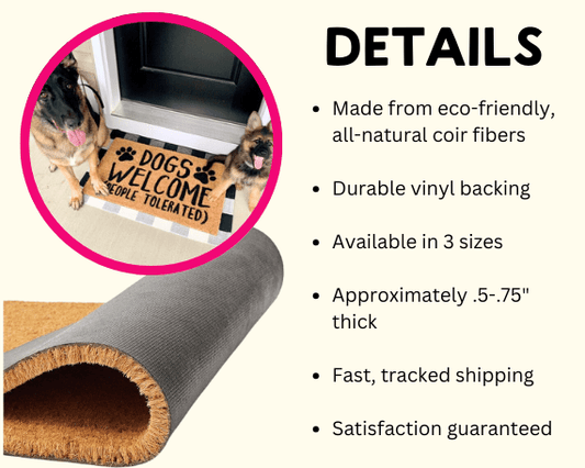 Excuse the Mess Doormat – Funny Kids Are Feral Welcome Mat