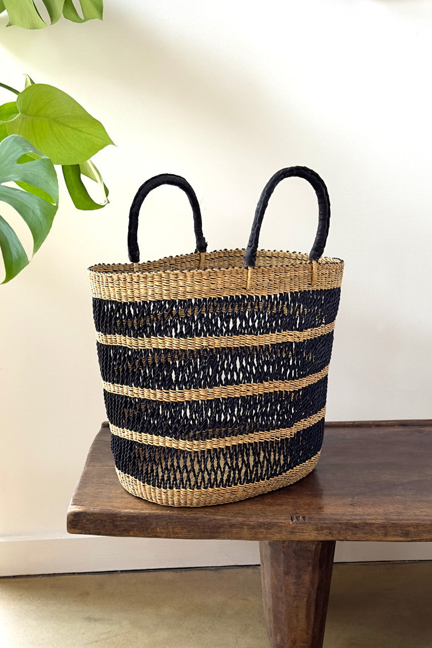 Breezy Tote - Natural & Black