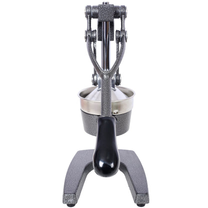 Cast Iron Citrus Juicer, Extra-Large Commercial Grade Manual Hand Press , Heavy Duty Countertop Squeezer for Fresh Orange Juice ,grey color